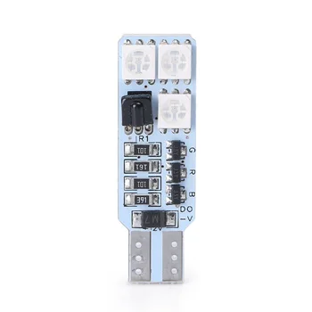 

Parts Atmosphere Light Car Aluminum+Plastic T10/W5W With Remote Control