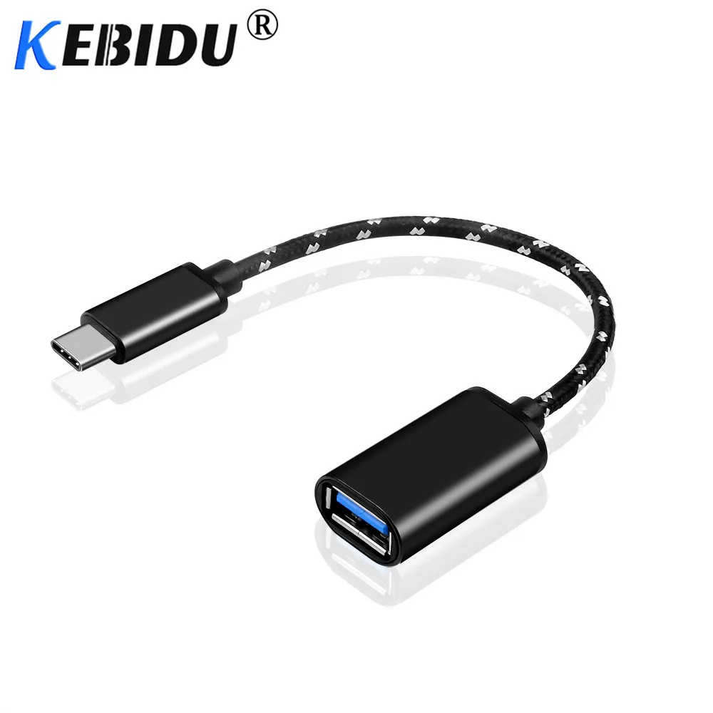 Kebidu usb type C к USB OTG Кабель-адаптер для huawei P20 Xiaomi Mi5 Mi4C Nexus 5X6 P Macbook type-C зарядное