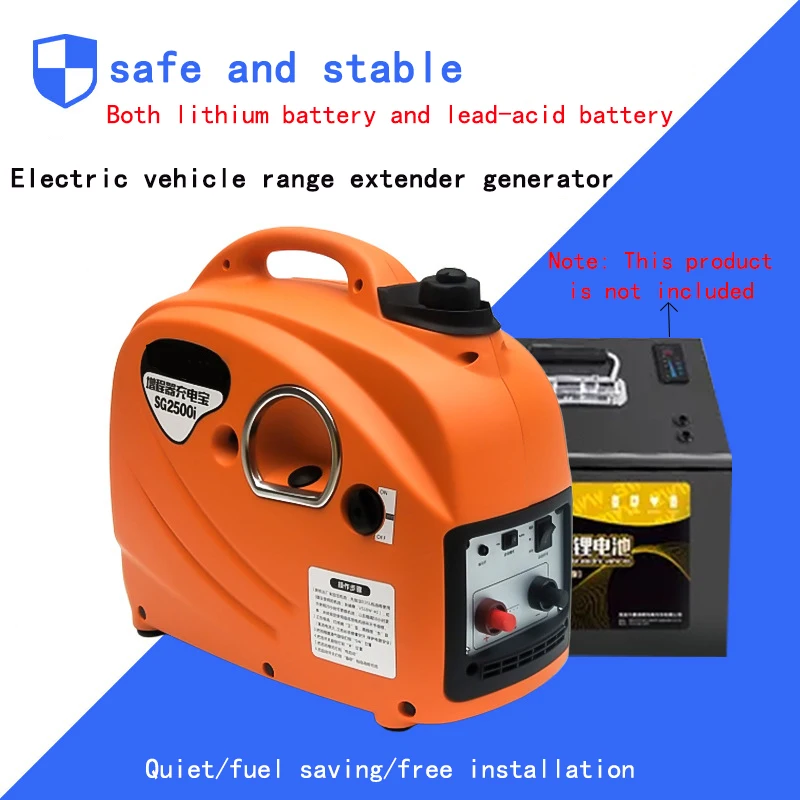 48/60/72/96v Smart(autostart/stop)small Gas Dc Battery Charger Inverter