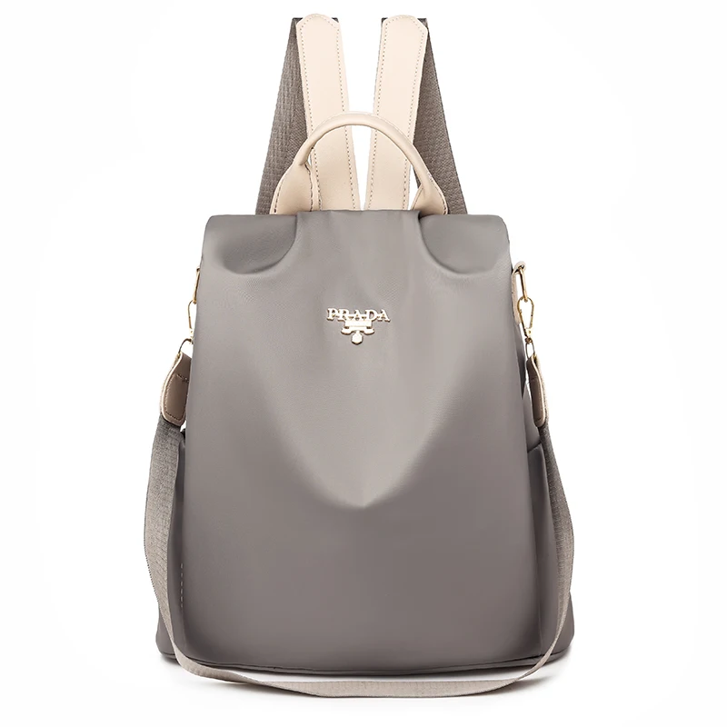 Bolsos de gran capacidad a la moda para mujer, mochila sencilla de tela Oxford, de diseñador