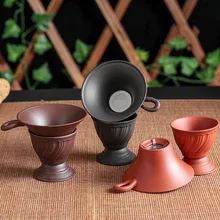 Yixing креативный Фиолетовый Глиняный Чайный фильтр Chahai фильтр кунг-фу Чайные Аксессуары кофейные с дырочками фильтр чайные наборы кухонный инструмент