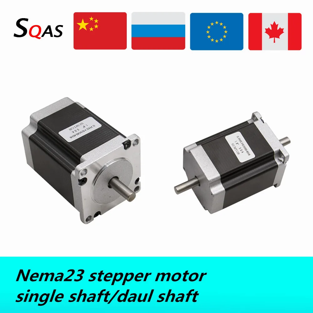 Nema23 шаговый двигатель ЕС 57HS56 57HS76 57HS82 57HS100 57HS112 с ЧПУ 1.2Nm 3Nm 3A одиночный/daul вал DC