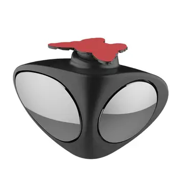 

1pcs 2 in 1 360 Degree Rotation Double Sided Blind Spot Mirror Reversing Parking Auxiliary Car Rear View Mirror Car Accessory