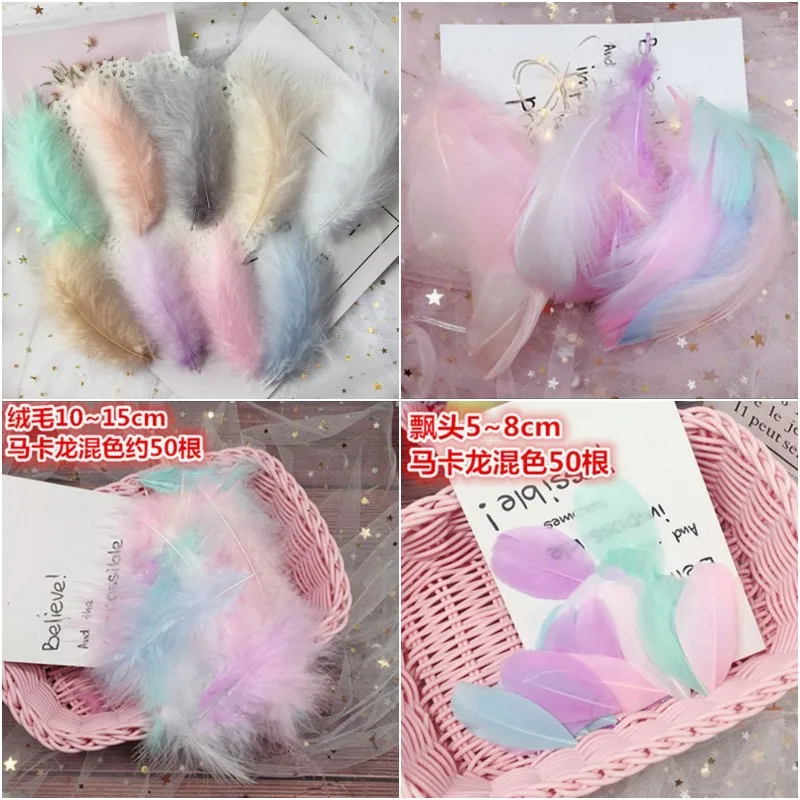 

Mix Color Feather Ostrich/Goose/Chicken Pheasant Feather DIY Wedding Decoration Elegant Party Clothes Accessories Feathers