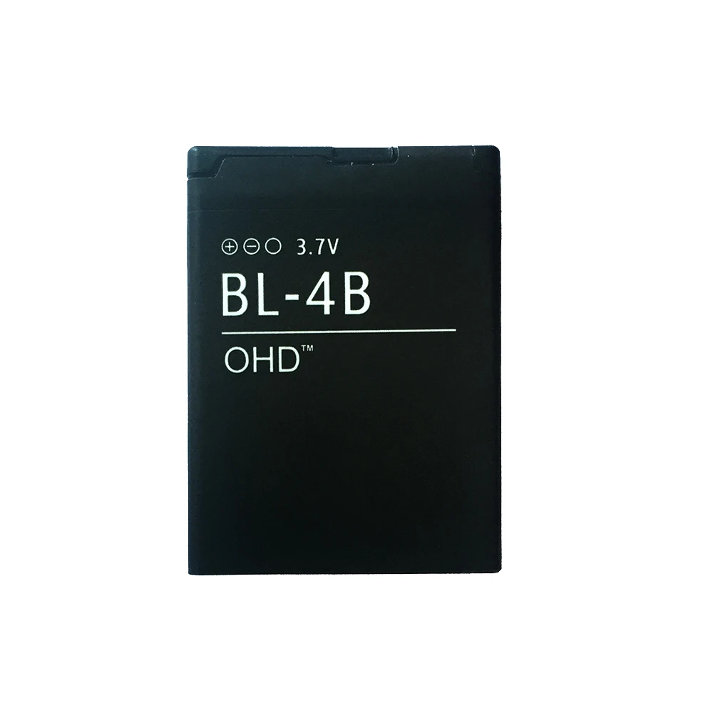 OHD 2pcslot BL4B BL-4B 4B Manufacture China Prices 3.7v Li Polymer Battery For Nokia 2630 7500 6111 7370 7373 7070 5000 N76 2