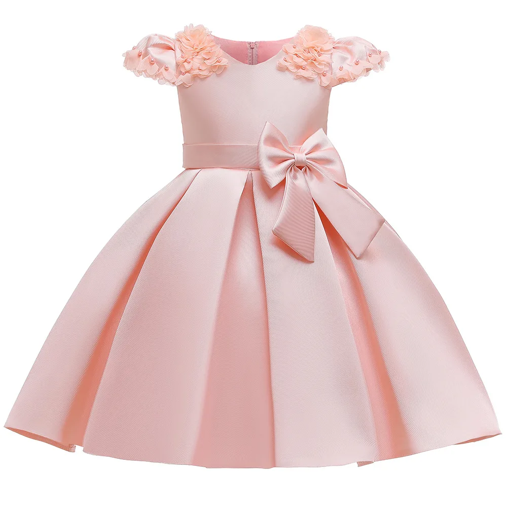 

First Communion Dresses Girls Water-soluble Lace Infant Toddler Pageant Flower Girl Dresses for Weddings and Party
