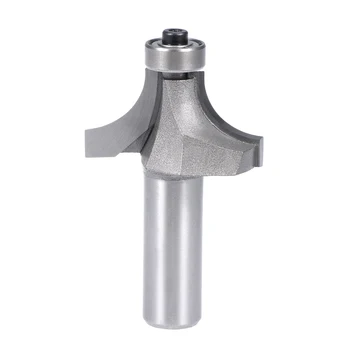 

uxcell Router Bit 1/2 Shank 1 inch Cutting Dia. Round Over Corner 2 Flutes Carbon Steel for Woodworking Milling Cutter Tool