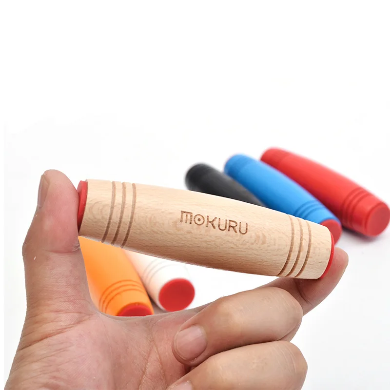 Wooden Fidget Hand Spinner Stress Reliever Flip Stick Hand Decompression Concentrate Toy Japanese Rolling Stick Toy M0001