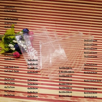 

100pcs ABB Clear Transparent Box Bag Pvc Plastic Box Gift Packaging Box for Jewelry Gift Boxes Packaging Display Storage Box Diy