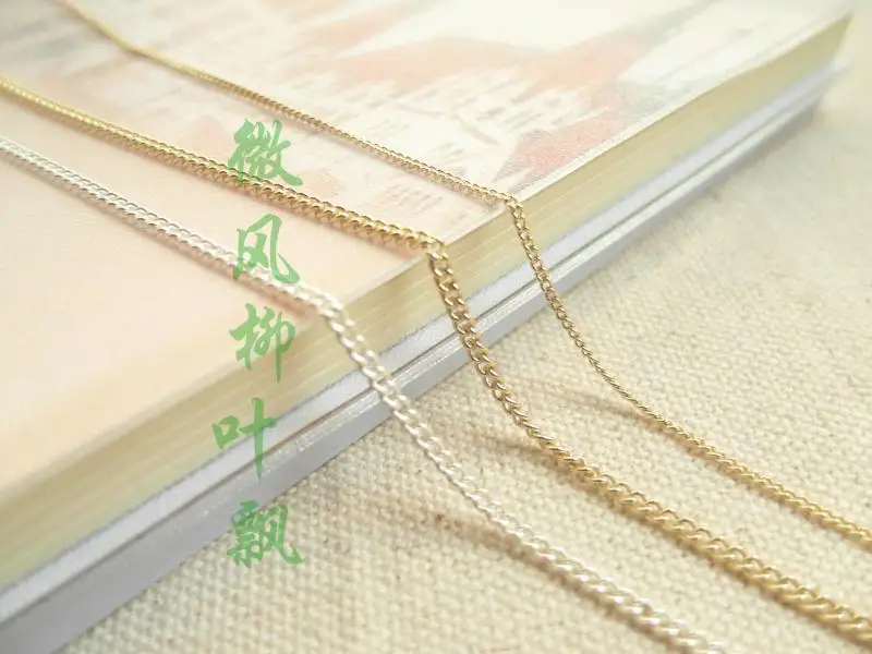 

DIY Jewelry Accessories Encryption Chain Fine Copper Gold Plated, Silver Hand Chain in Man