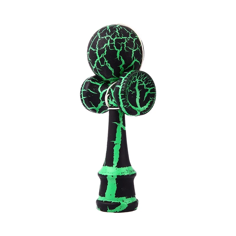 Деревянные трещины краски Kendama игрушки меч мяч профессиональная деревянная игрушка умелое жонглирование мяч игра игрушка для детей