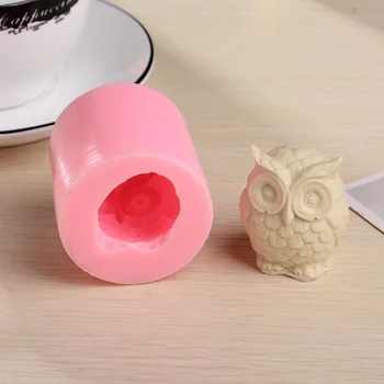 

3D Owl Candle Mold Wax Mould Making DIY Handmade Resin Silicone Mold for Candle Molds for Plaster