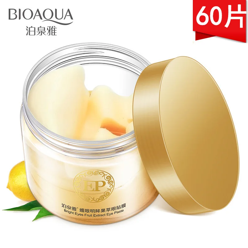 NO.BQY6088 BIOAQUA Gold Eyemask Osmanthus, Женский коллагеновый гель, сывороточный белок, Уход за глазами, патчи для сна, маска для здоровья, Dormir, маска для глаз в подарок - Цвет: NO.BQY6088