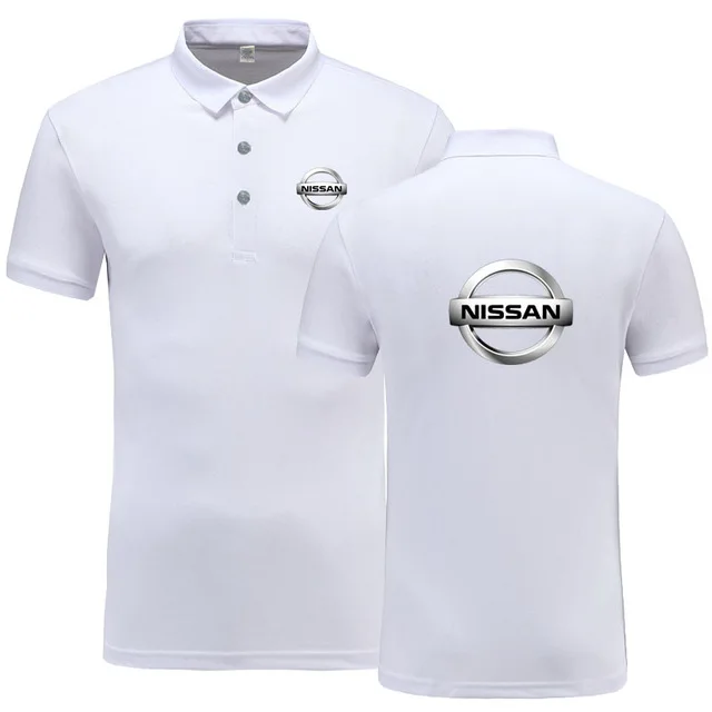 Новые летние шорты с длинными рукавами Polo Homme высокого Качественный Хлопок Мода для логотип Nissan футболка-поло с принтом Повседневное Бизнес Camisa Polo F