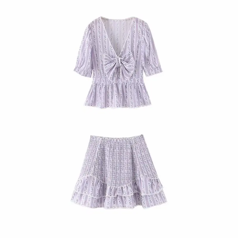 

Women suit 2020 spring and summer new self-cultivation was thin short jacket high waist mini skirt two-piece women's clothing