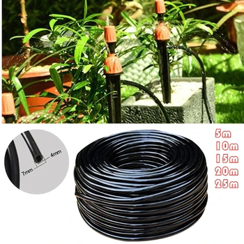 

4/7mm Hose PVC Water Pipe Irrigation Tube Garden Water Drip Hose Irrigation System Watering Systems for Greenhouses Watering