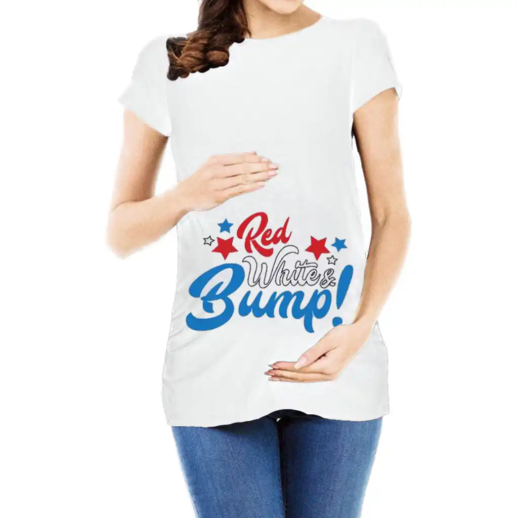 4th of july maternity shirt Clearance