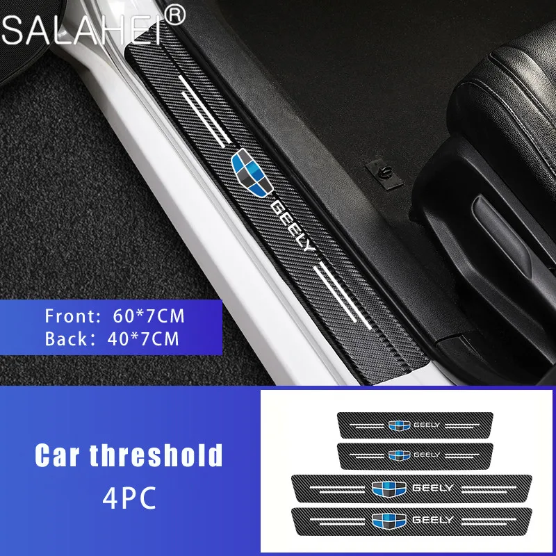 4 шт. наклейки на порог двери автомобиля Geely Emgrand X7 EC7 Atlas Boyue CK2 GC6 | Автомобили и