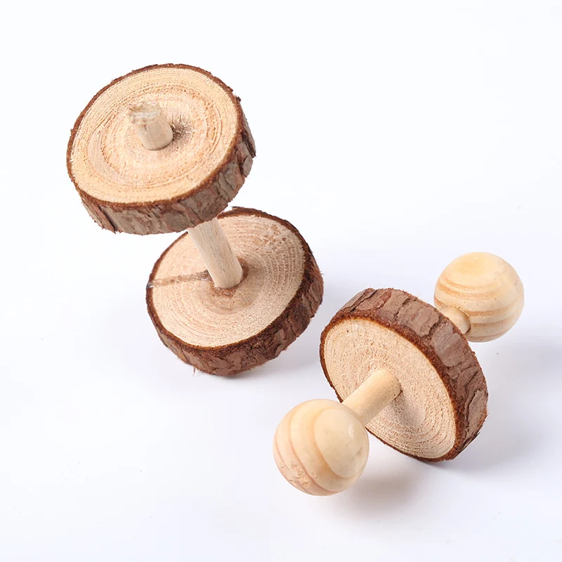 Natural Wooden Pet Rabbits Hamsters Rat Chew Exercise Toy Pet Supplies Gift