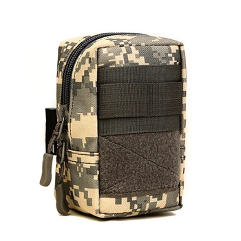 

Phone Pouch Outdoor Waterproof Camping Hunting Zipper Closure Nylon Wear Resistant Rectangle Portable Tactical Waist Bag Unisex