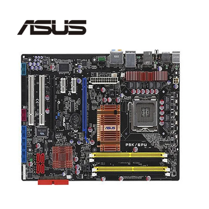 Для Asus P5K EPU настольная материнская плата P35 Socket LGA 775 DDR2 оригинальная б/у материнская плата в продаже