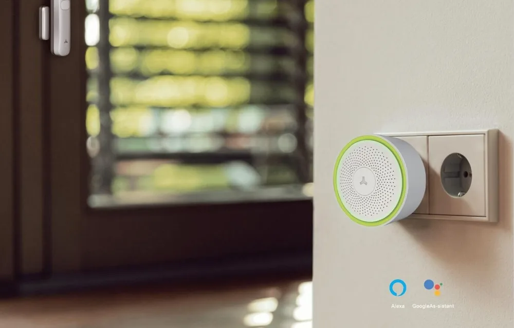 Tuya Alarm Alexa WiFi умный DIY дом Охранная сигнализация с приложением Google Home Hub Голосовое управление P2P светодиодный светильник Мониторинг IP камеры