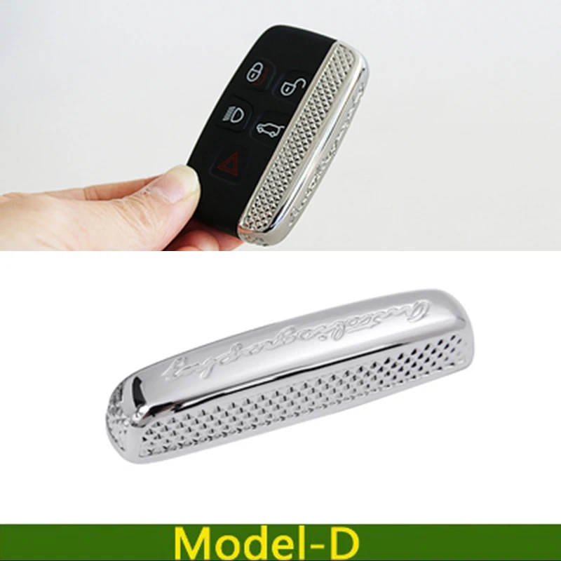 Model D Для Range Rover автобиография Vougue SE Range Rover Sport Velar Evoque хромированный уникальный дизайн 5 чехол для ключей с кнопками корпус автомобильный-Стайлинг - Название цвета: Model D