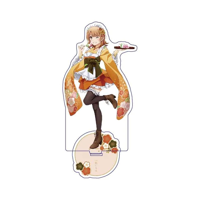 Yahari Ore no Seishun Love Comedy wa Machigatteiru Yuigahama Yui acrylic  stand figure model plate holder cake topper anime