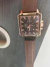 Reloj deportivo para hombre, cronógrafo de cuarzo, con Esfera Grande cuadrada de cuero, marca superior de lujo, a la moda, resistente al agua, nuevo, 2021