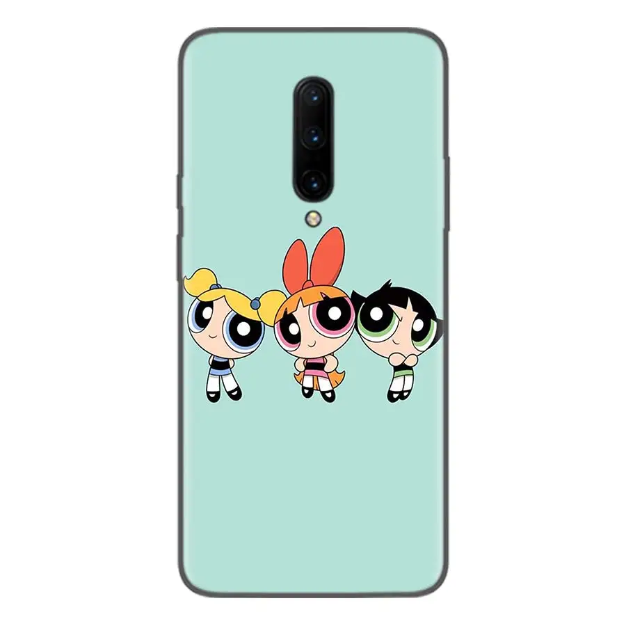 Черный чехол Powerpuff Girls для Oneplus 7Pro 1+ 7 Pro 6 6T 5 5T 3T художественный подарок узорчатый мягкий чехол для телефона