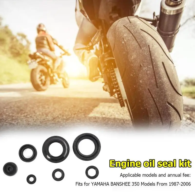 7 шт./компл. моторное масло уплотнения для YAMAHA BANSHEE 350 YFZ350 1987-2006 сальник комплект Классический Цвета и простой и прочная конструкция