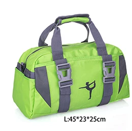 Взрослая детская балетная танцевальная сумка, Женская балетная спортивная сумка для йоги, танцев, гимнастическая сумка для девочек, сумка через плечо, Большая вместительная сумка - Цвет: green L