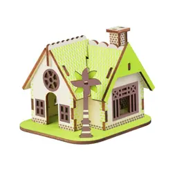 Сборная модель игрушки 3D Деревянный пазл-Элли дачные деревянные наборы Модель обучающая игра-головоломка Сборка игрушки подарок для детей