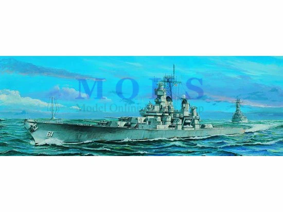 Trumpeter 1/700 05701 Американский линкор BB-61 Iowa 1984 сборные модели наборы масштабные