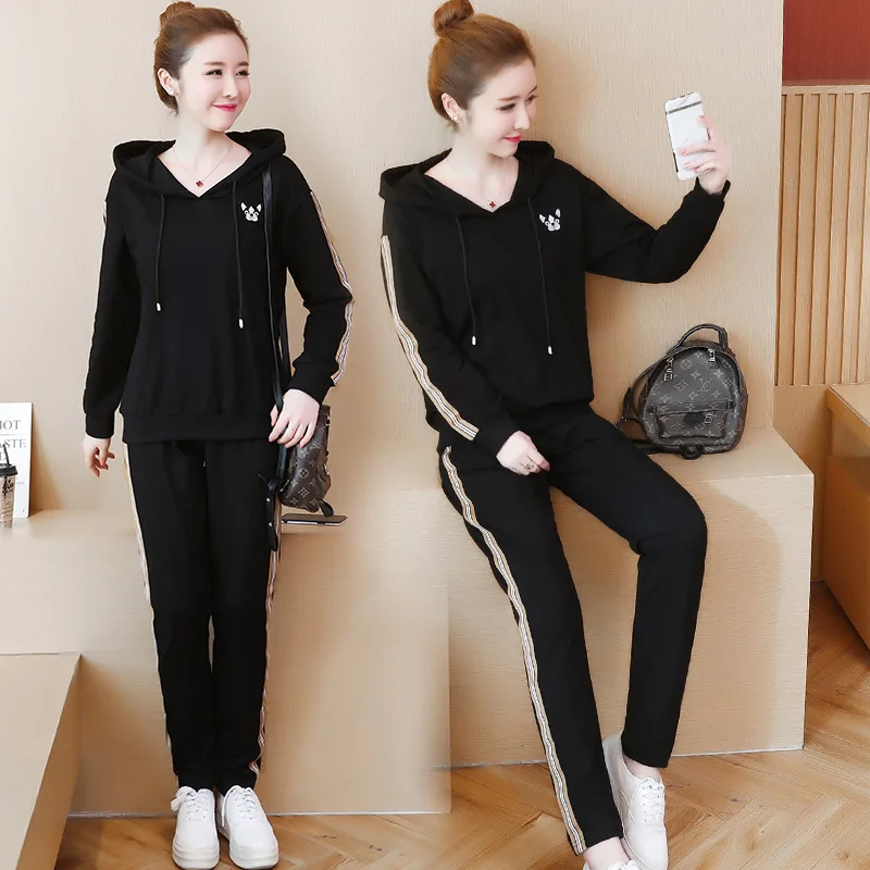 

Large Size WOMEN'S Suit 2019 New Style Autumn Clothing Large Size WOMEN'S Suit Fat Mm Set 200
