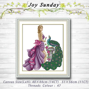 

Model and peacock Patterns dmc 14CT 11CT Counted Cross Stitch Sets embroidery set Needlework kit chinese cross stitch Home decor