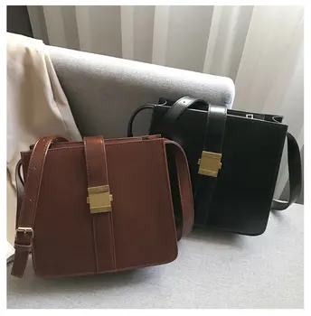 

Bag Girl's Women's Fashion Handbag Messenger Bag Small Retro Hong Kong Style New Fashion