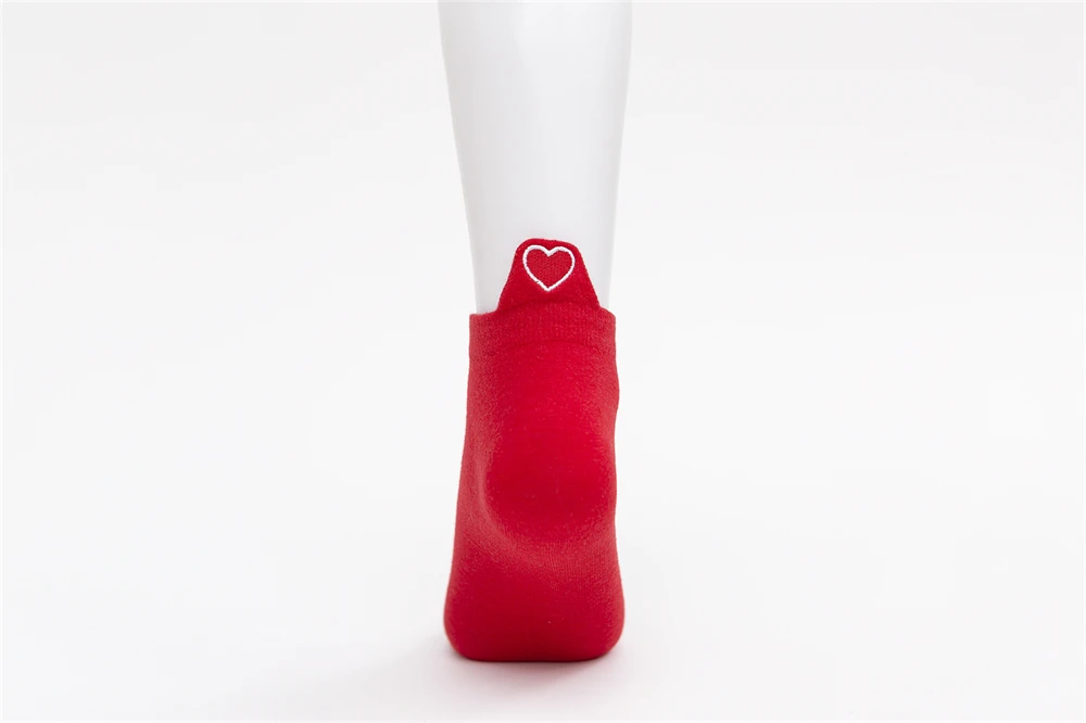 Neue frauen Sommer Frühling Cartoon Baumwolle Lustige Stickerei Rote Herz Socken Nette Mädchen Bunte Kurze Knöchel Sokken Dropship – Detail 28