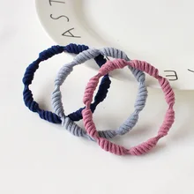 Южная Корея, универсальные аксессуары для волос, резинка для волос, японский корейский стиль, простая Базовая повязка для волос, повязка на голову