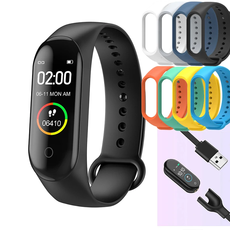 M4 Sport Smart Band Smart Watch Blood Pressure Monitor Smart Wristband Smartwatch Bracelet m4 Wristband for Men Women dropship