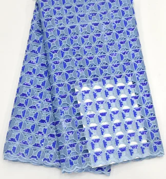 

blue organza lace fabric 2019 luxury french lace fabric with sequins tissu dentelle latest african laces 2019 high quality5yard