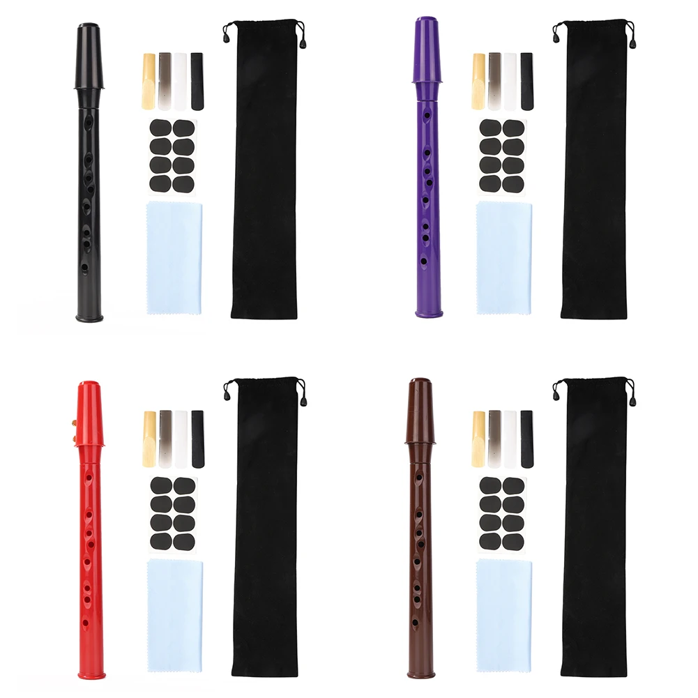 8-Hole Mini Pocket Saxophone with Alto Mouthpiece Ligature Reeds Cleaning Cloth for Beginner Woodwind Instrument | Спорт и