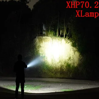 

LED flashlight XHP70.2 USB Rechargeable most Powerful waterproof lamp Zoomabble tactical torch Camping light hunting lanterna