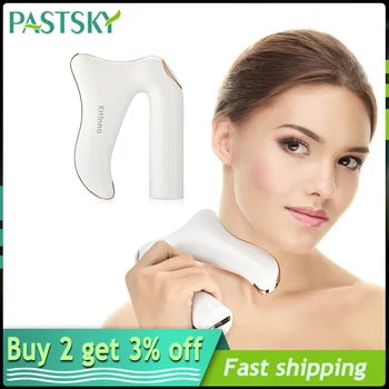 

Vibration Heating Massager Micro-current Gua Sha Tool Scraper Deep Muscle Facial Body Massage Vibration Hot Compress Therapy