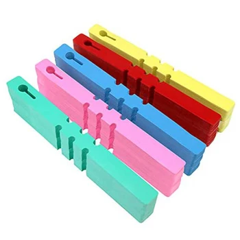

1000 Pcs 5 Colors Plastic Plant Hanging Tree Tags Nursery Garden Lables Tags Large Writing Surface,2X20cm(Box of 1000)
