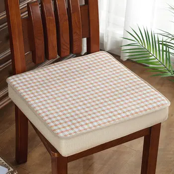 

8-12cm Thicken Cotton And Linen Chair Pad Four Seasons Office Students Increased Cushion Car Seat Cushion Dining Chair Cushion