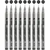 1pcs Fine Point Black Pigment Liner Brush Pen Waterproof Archival Ink Micro Art Marker pens for Drawing Paint Sketch design F986 1