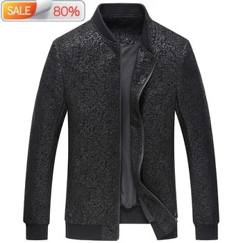 

2020 Genuine Leather Men Spring Autumn 100% Sheepskin Coat Plus Size Bomber Jacket Blouson Cuir Homme 4779 B21937