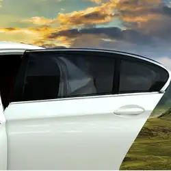2 шт. 90x40 см автомобильный оконный тент УФ Защита экран сетка занавеска задняя занавеска бокового окна Солнцезащитная крышка