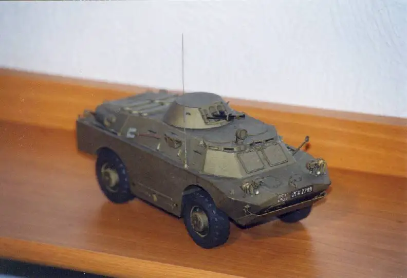 Масштаб 1:25 BRDM-2-амфибия бронированный патруль автомобиль сделай сам бумажная